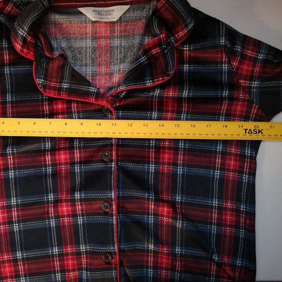 Denver Hayes Ladies Size XS Blue Red White 2 Piece Plaid Long Sleeve Pajamas - Picture 4 of 11